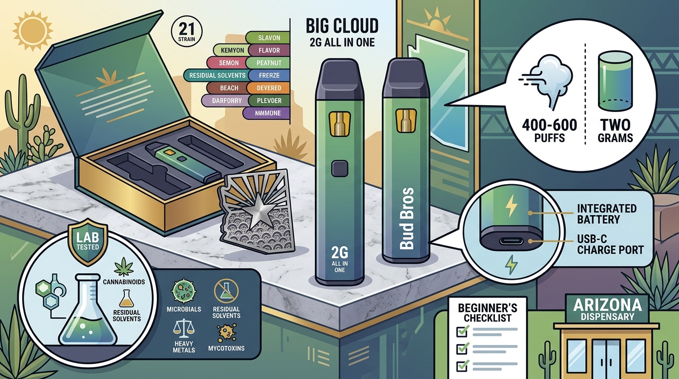 Best 2G Disposable Vapes for Beginners in Arizona (2026)